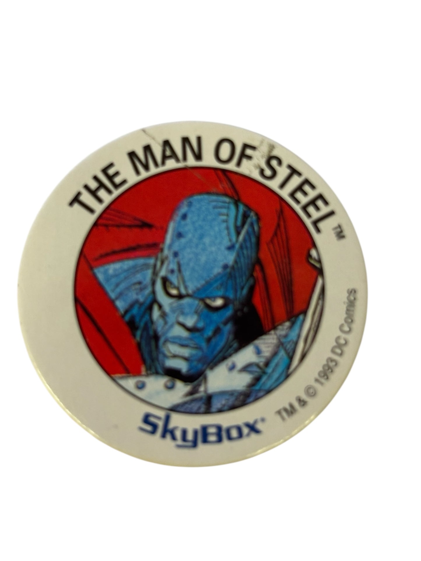 6213 - VINTAGE 1993 POG MILKCAP The Man of Steel Skycap - |FR|SENT FOR LIST 3/26 CC
