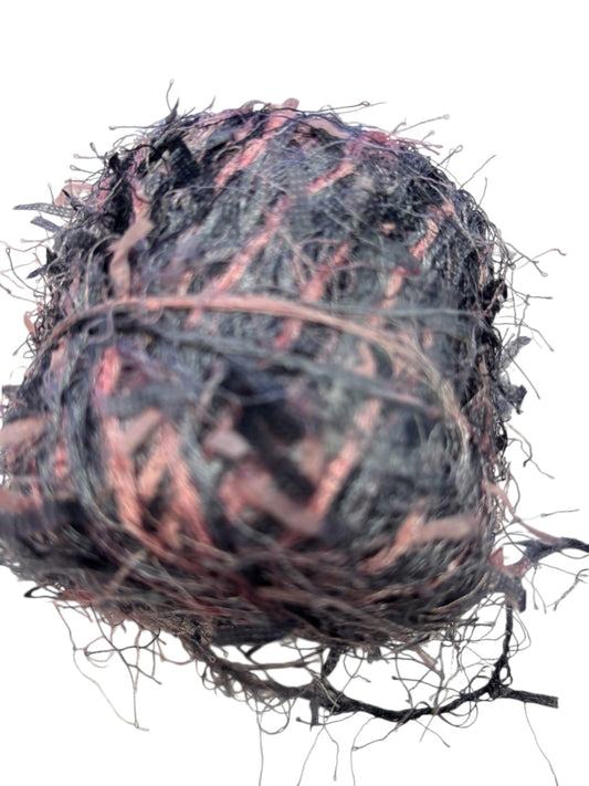 41667 - Set of 2 - 4" Pink & Gray Yarn |4-3|