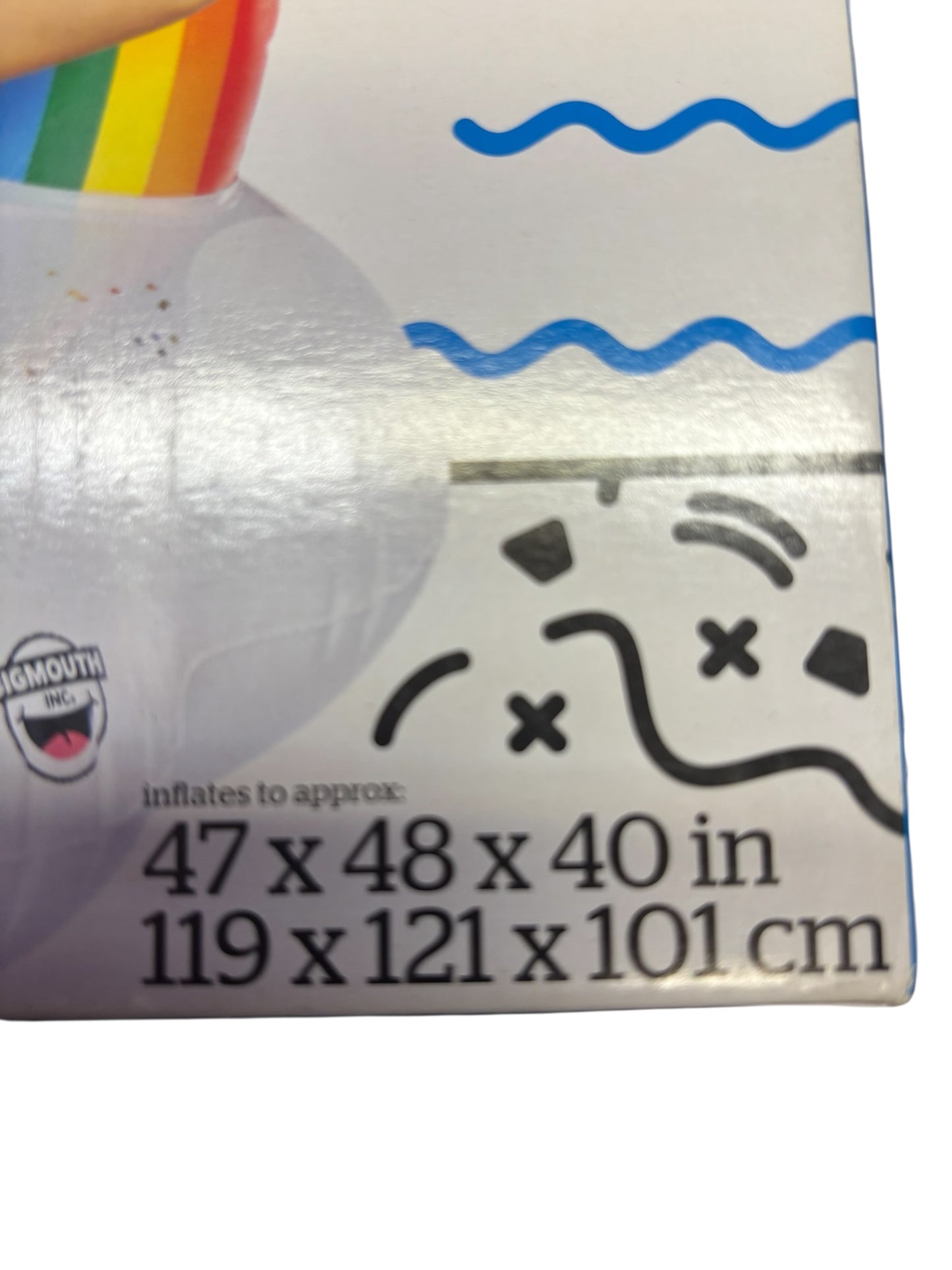 24378 - Rainbow Cloud Pool Float 47x48x40 Filled With Sparkles |TBD|