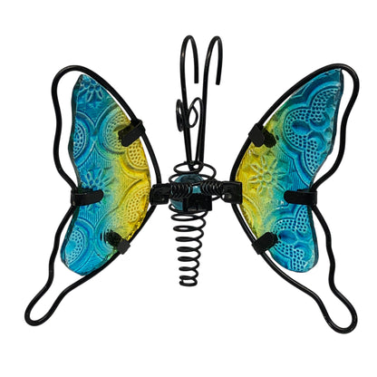 42954 - Turquoise Butterfly 3" Pot Hanger |G-14|