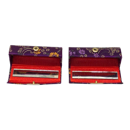 28728 - Two Purple Brocade Lipstick Cases |12-25|