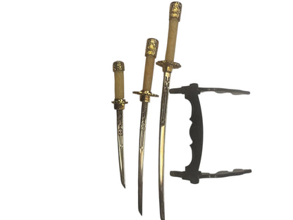 8080 - Replica Weapon Letter Openers With Stand - 3 swords |100/Store| (Processed)