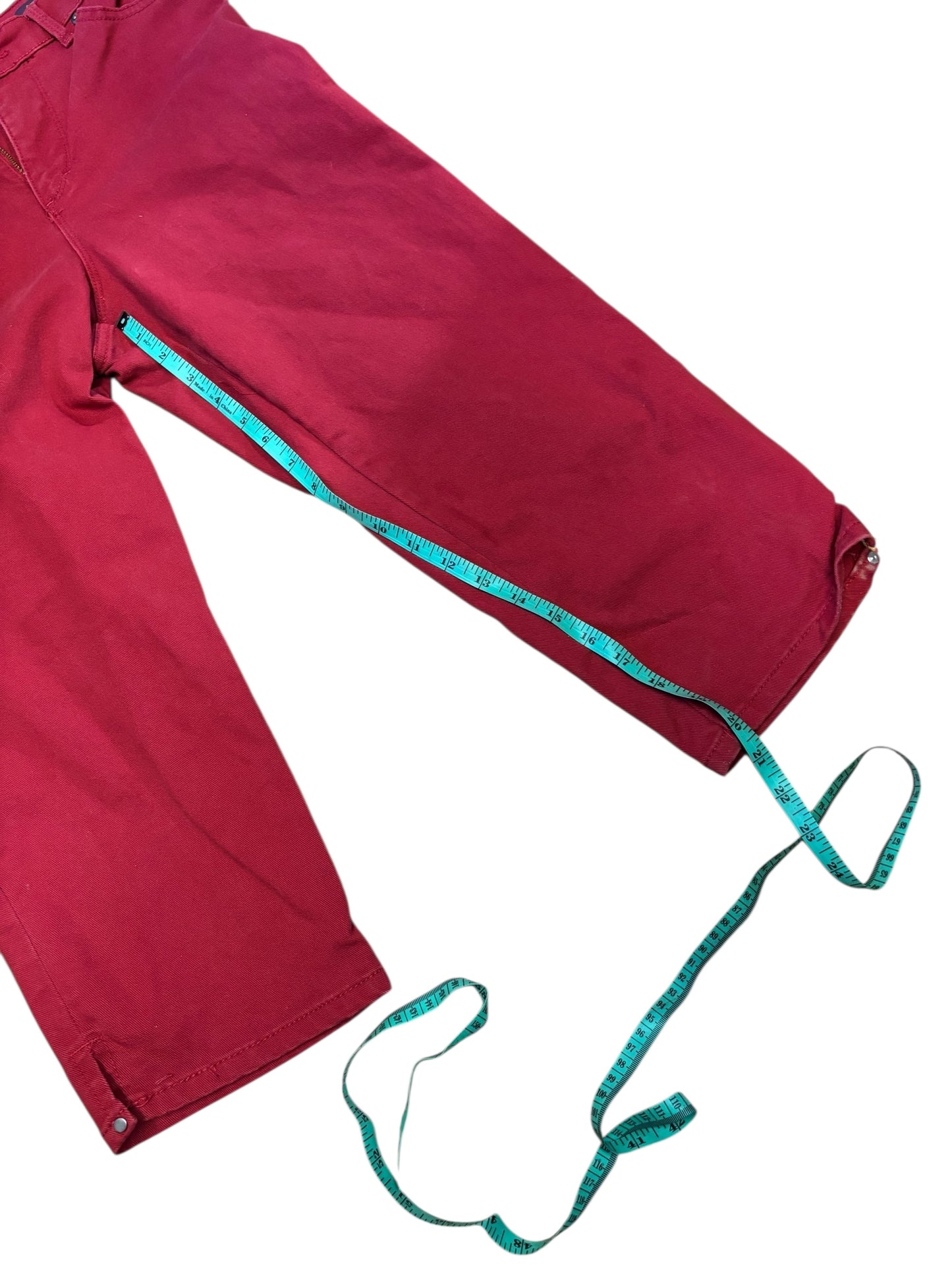 42517 - Gloria Venderbuilt Amanda Size 6 Red Crop Jeans |TBD|