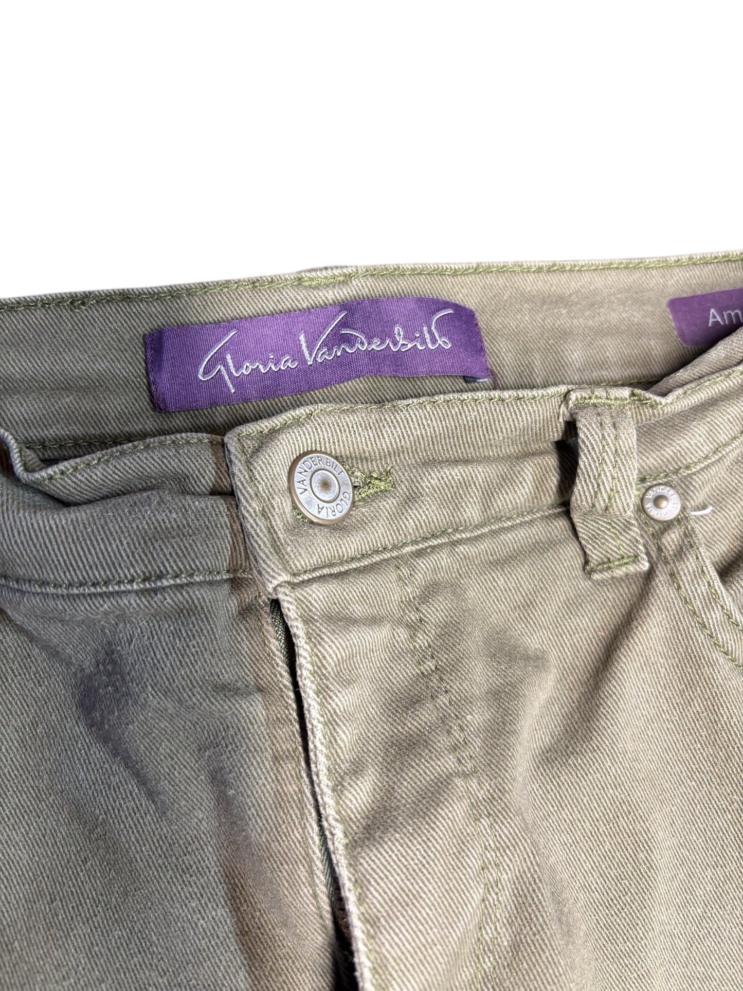 42445 - Gloria Vanderbilt Amanda Green Size 8 Jeans |TBD|