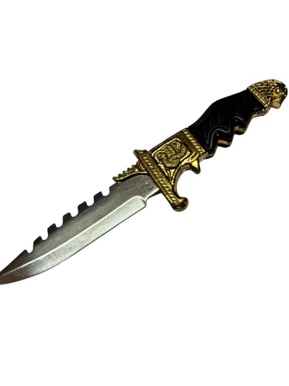 10817 - Set of 2 Ancient Eagle Gold Boot Knife 5" |81|