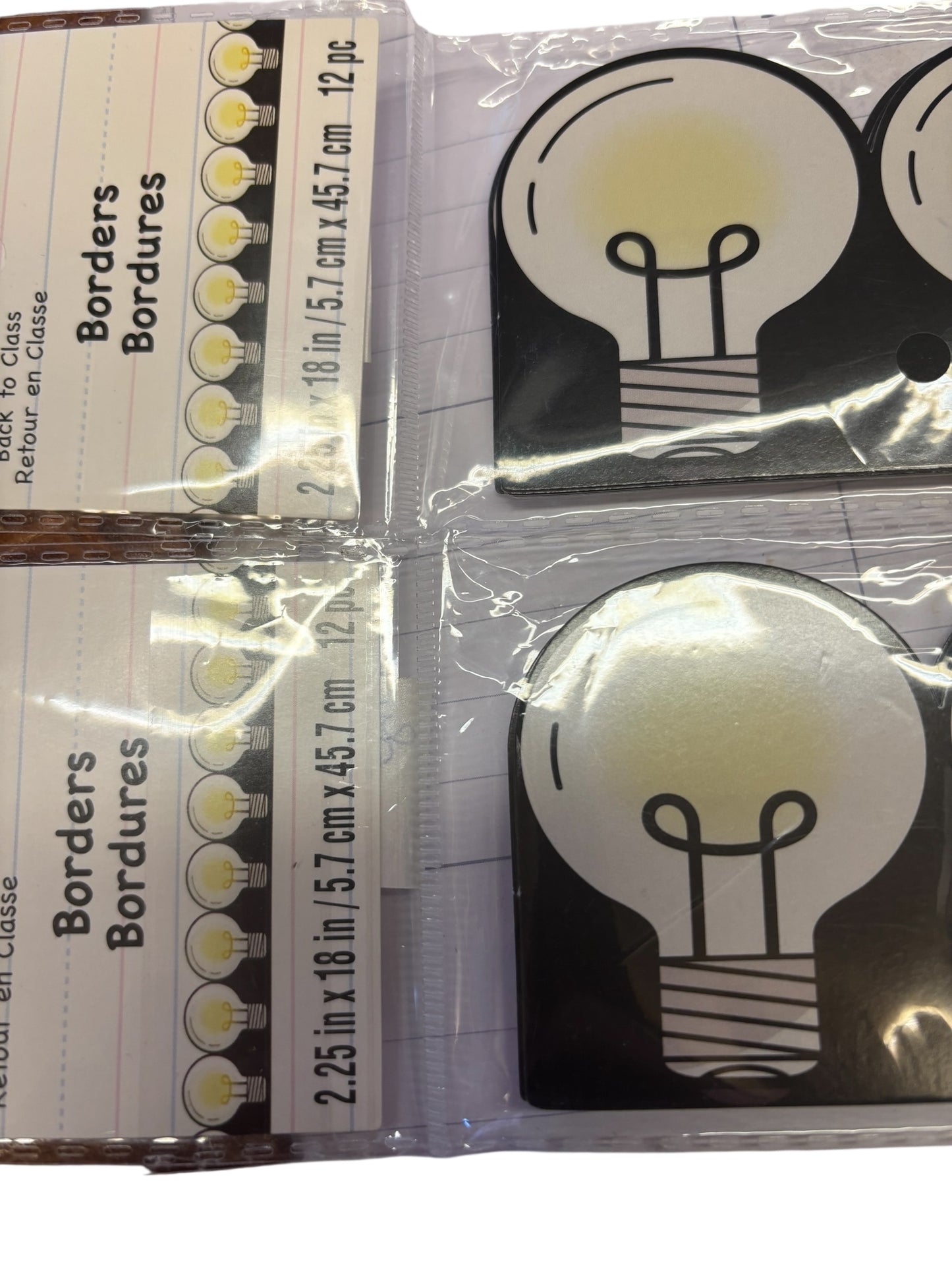 36785 - Two 12pc Packs - 24 pc Light Bulb Idea Bulletin Border |9-7|