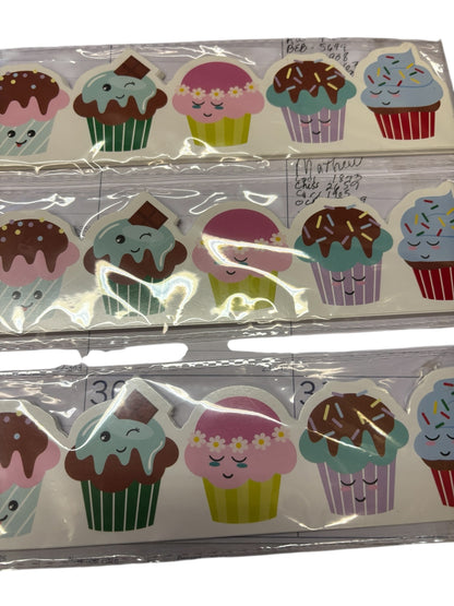 36788 - Bulletin Board Cupcake Border 3 Pack 36pc 2.25x18 Bulletin Borders |9-7|