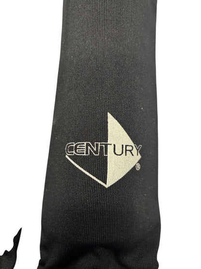 3385 - Karate Shin Guard X-Large Black Century Cloth |H-64|