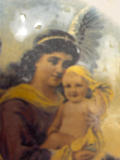 41679 - Victorian Angel With Child 4 Inch Ceramic Tile |17-30|