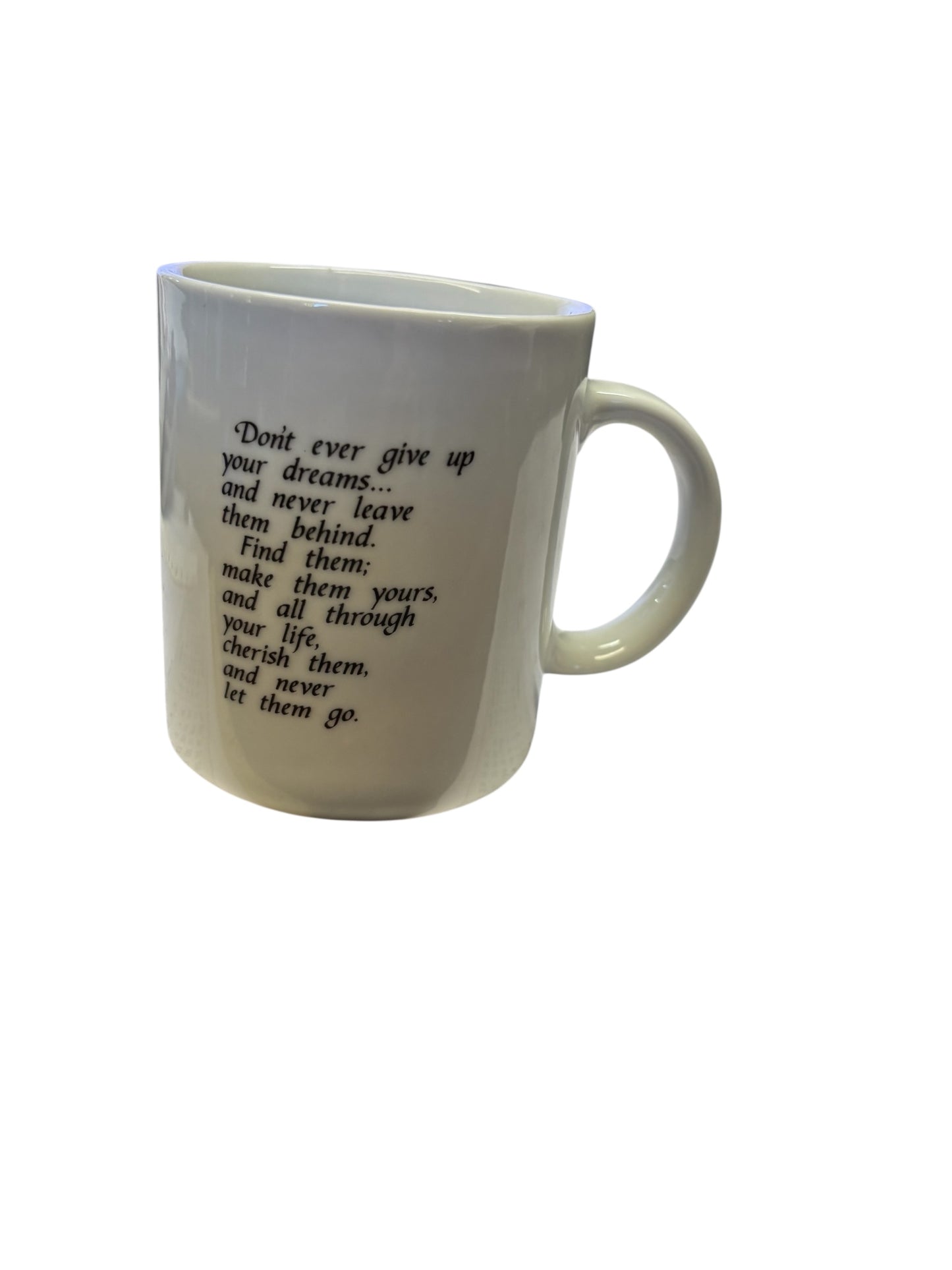 39957 - Ceramic Mug 10 Oz Don't Ever Give Up Your Dreams |7-24|