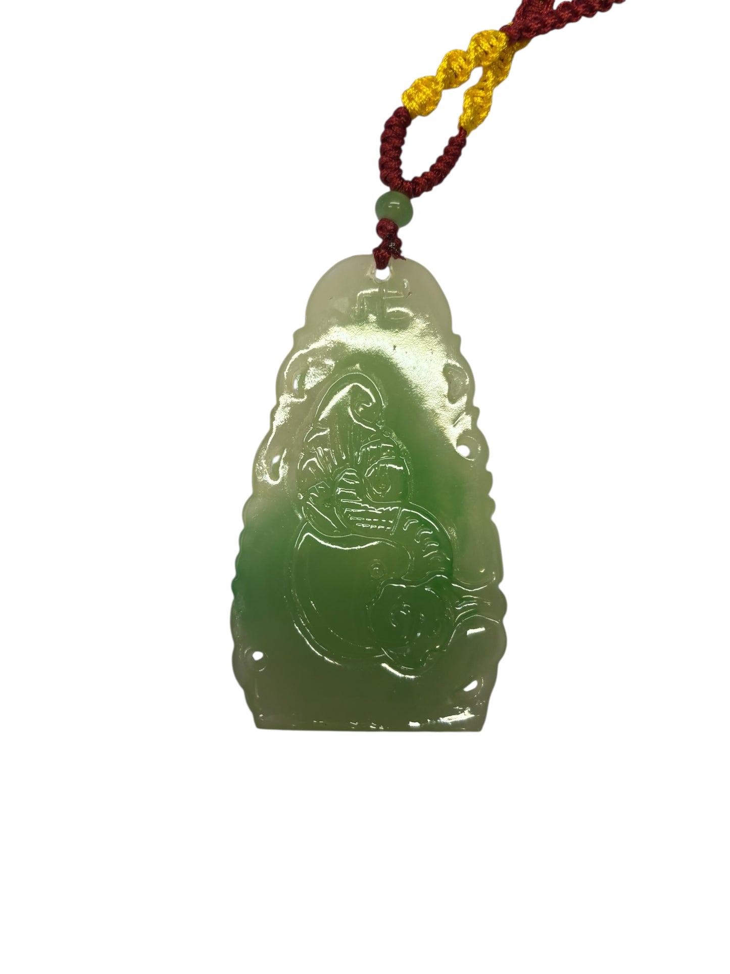 43262 - 3 In Jade Quan Yin Pendant |Clear-119|