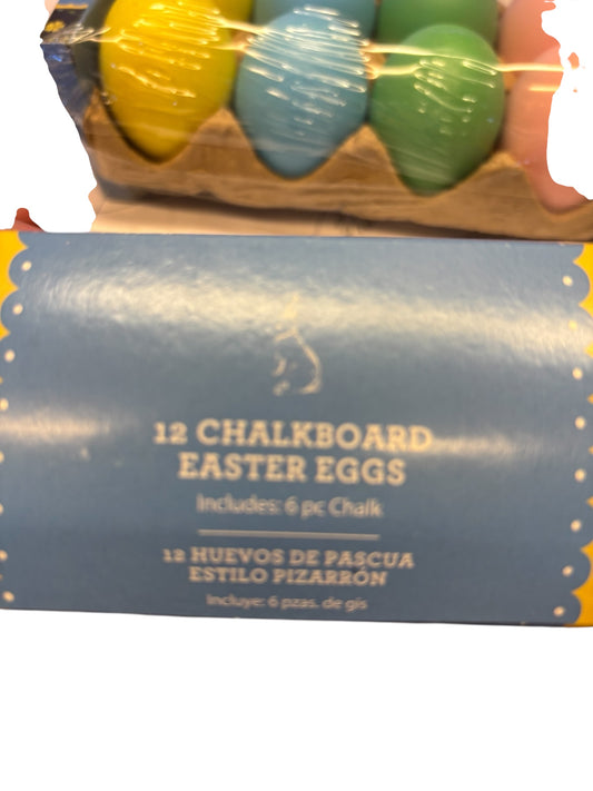 31385 - 12 Chalkboard Easter Eggs Chalk |10-11|
