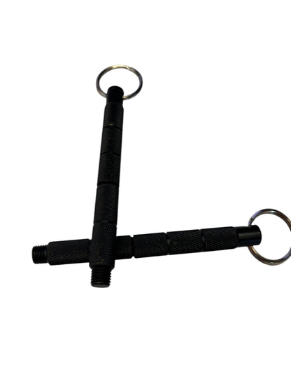 2521 - Set of 2 Black Kubaton w/ Knife 3.75" |86|