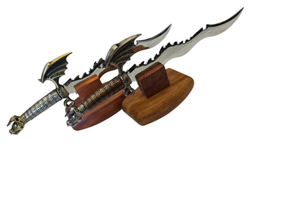 7106 - Set of 2 Assorted Flying Dragon Metal  Letter Openers |Store| |85|