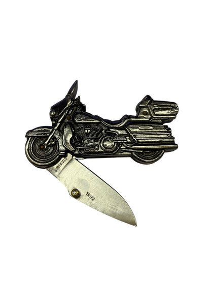 12317 - 6" Open Stainless Blade Motorcycle Gift Knife |81|Store|