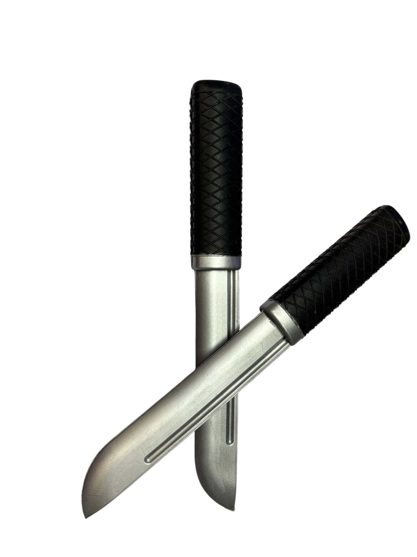 2347 - Set of 2 - 9 " Training Rubber Knife Straight Old Style |97|