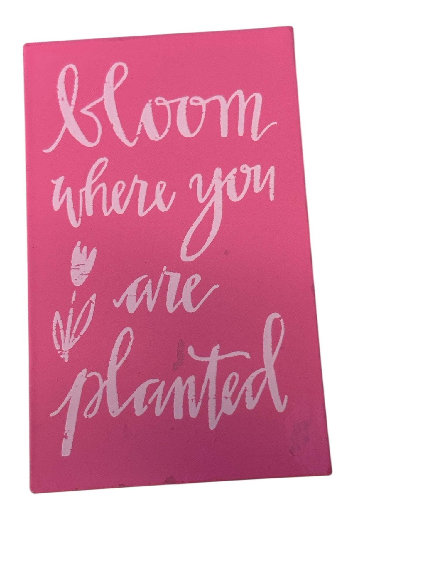 29591 -"Bloom Where You Are Planted" 14" Metal Garden Pick |TBD|