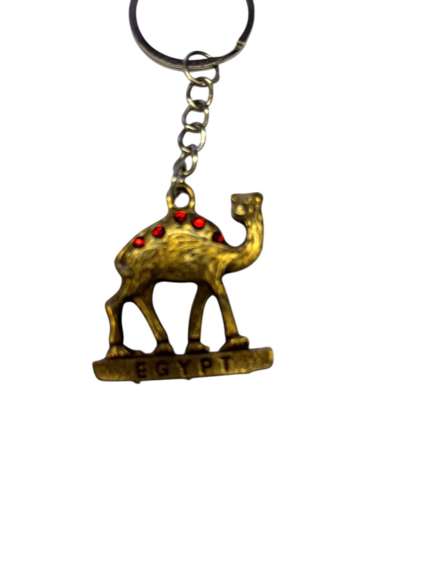 26463 - Keychain 3.5" Brass Camel Bought In Egypt |DVD-37|