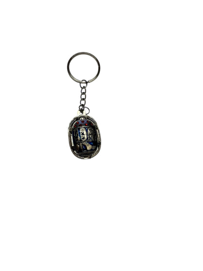 26453 - Keychain Scarab Navy Blue Bought in Egypt |DVD-37|