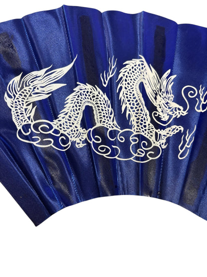 31777 - 13" Metal Kung Fu Fighting Fan Blue YYDR |12-24.5|
