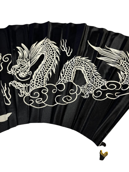 31778 - 13" Black Metal Kung Fu Fighting Fan |12-24.5|