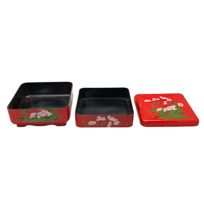 665 - Red Stacking Lacquerware |20-27|