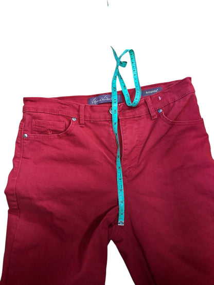 42517 - Gloria Venderbuilt Amanda Size 6 Red Crop Jeans |TBD|