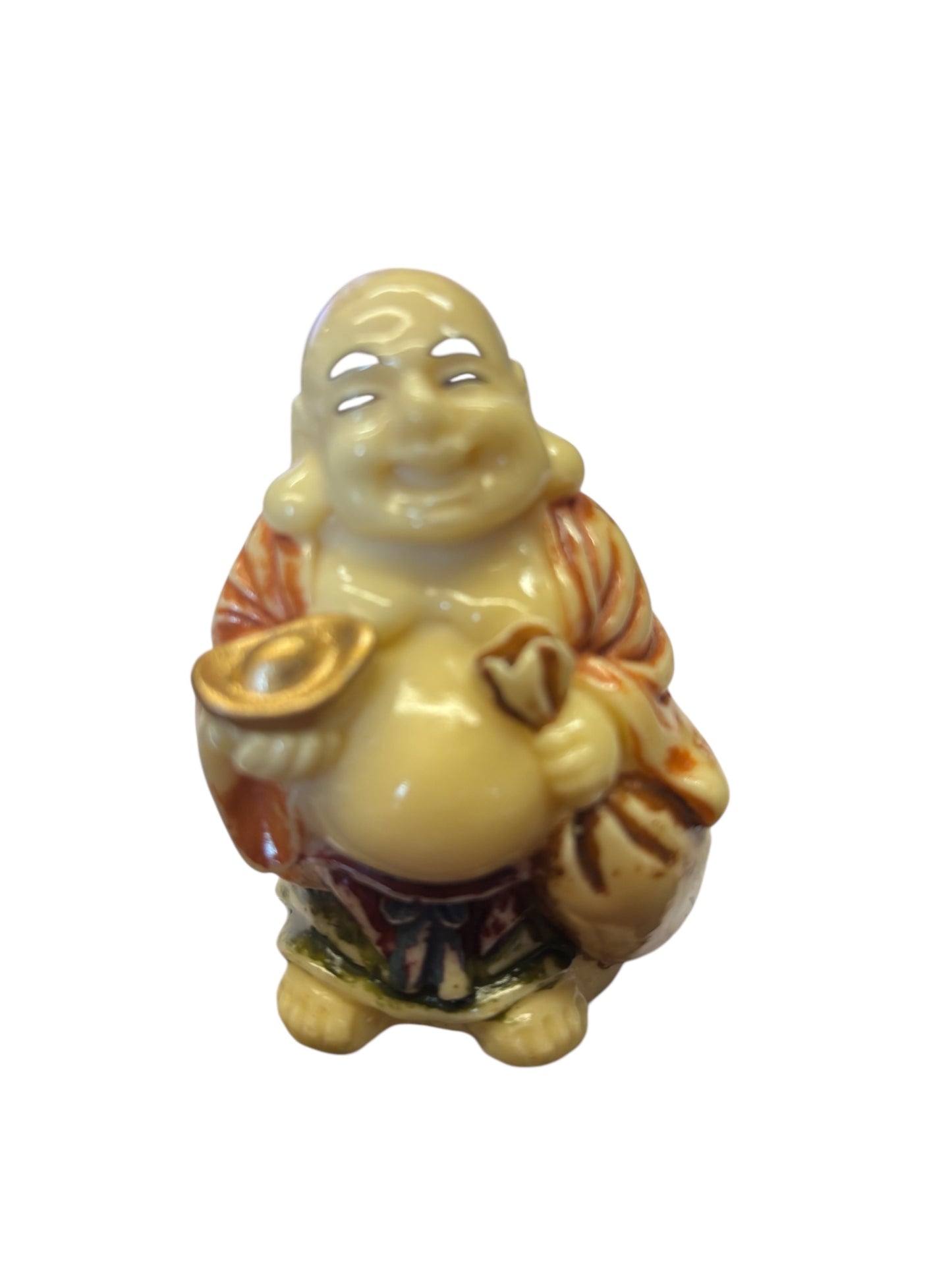 1599 - 3" Color Buddha - Ingot & Bag  |X-30|