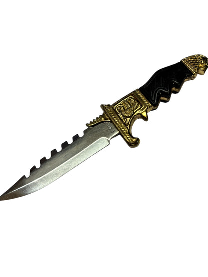 10817 - Set of 2 Ancient Eagle Gold Boot Knife 5" |81|