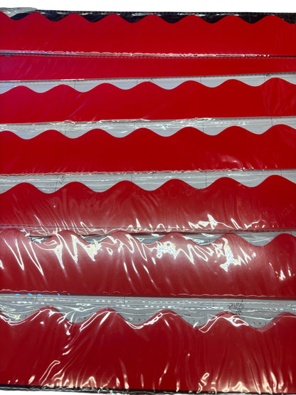 36790 - Bulletin Board Bright Red Borders- 7Pk/84pc Bulletin Borders |9-7|