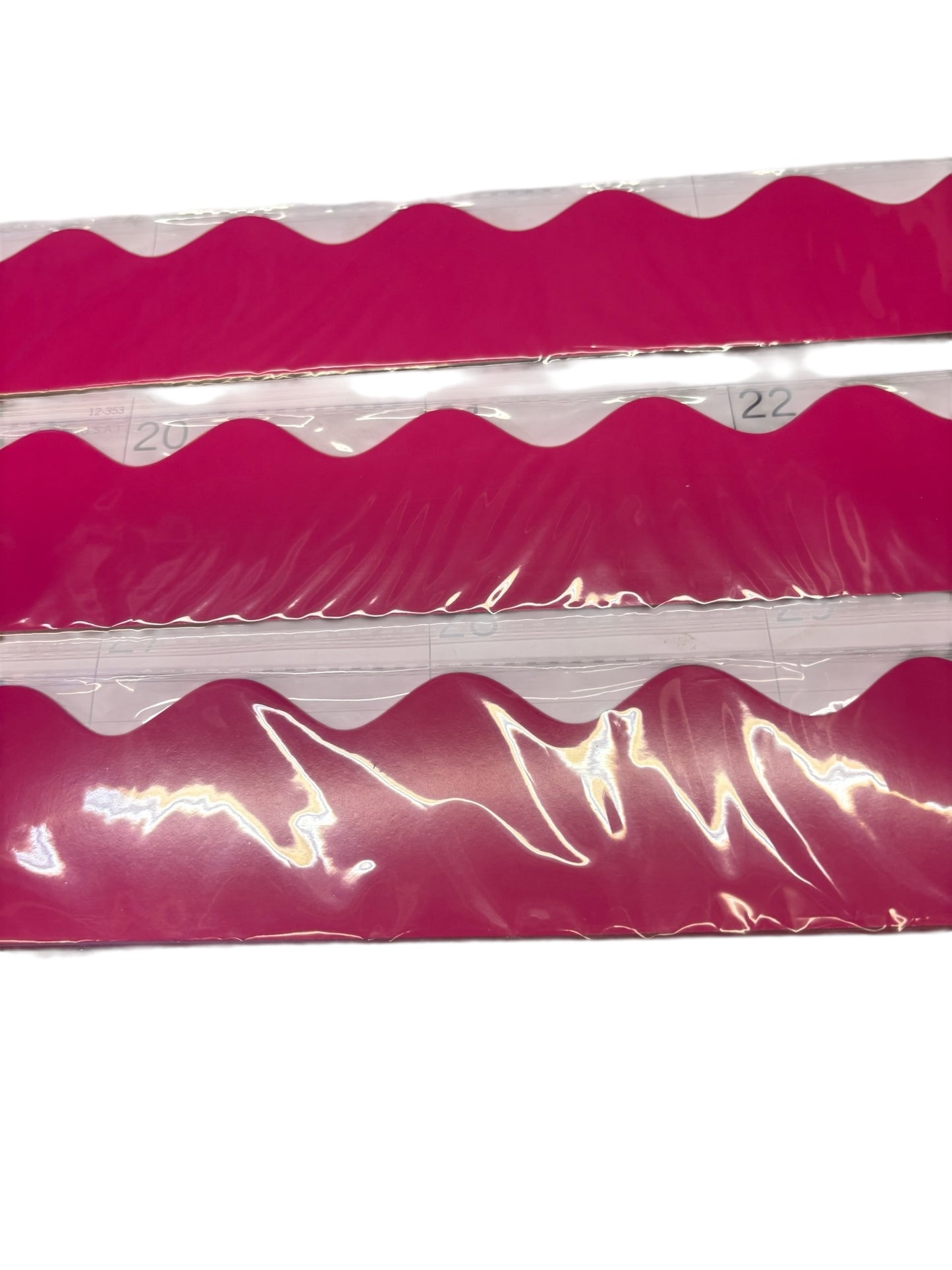 36795 -Bulletin Board Vivid Hot Pink Border Design-3pk/36pcs |9-7|