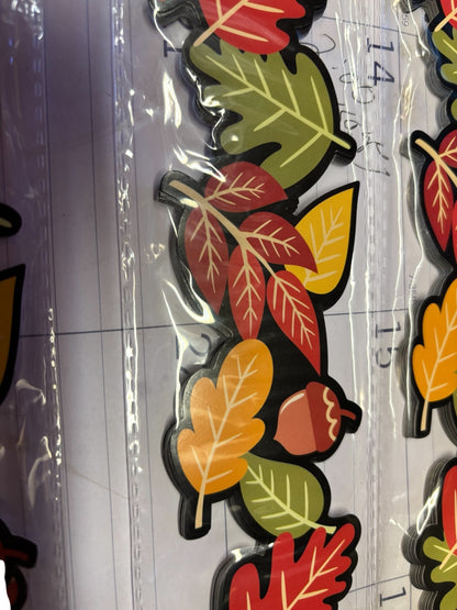 36798 - Bulletin Board Fall Leaves Border-3 Pack 36pc Bulletin Borders |9-7|