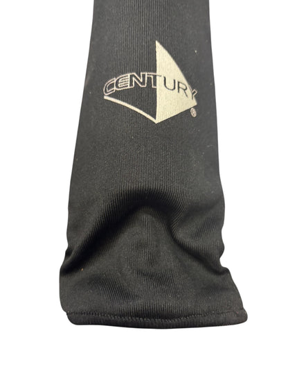 3385 - Karate Shin Guard X-Large Black Century Cloth |H-64|