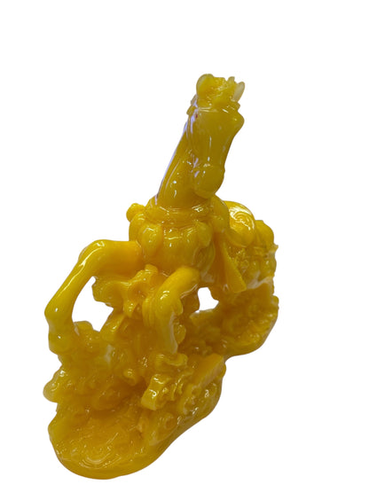 12598 - 9" Majestic Golden Galloping Horse on waves |Z-18|
