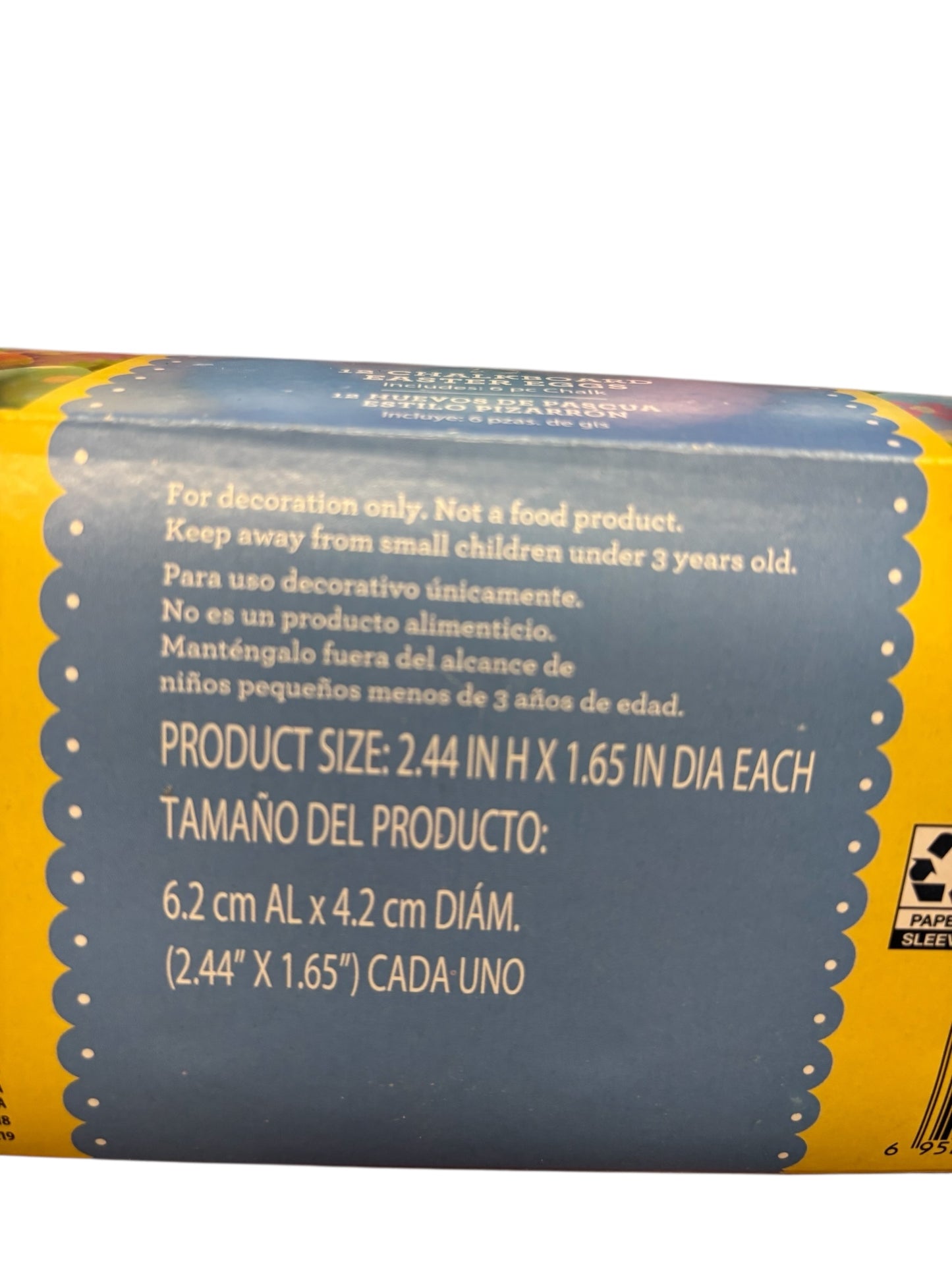 31385 - 12 Chalkboard Easter Eggs Chalk |10-11|