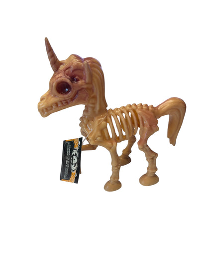 36984 - Set of Two 7" Tan Skeleton Unicorn |Pod 1-10| |BH|