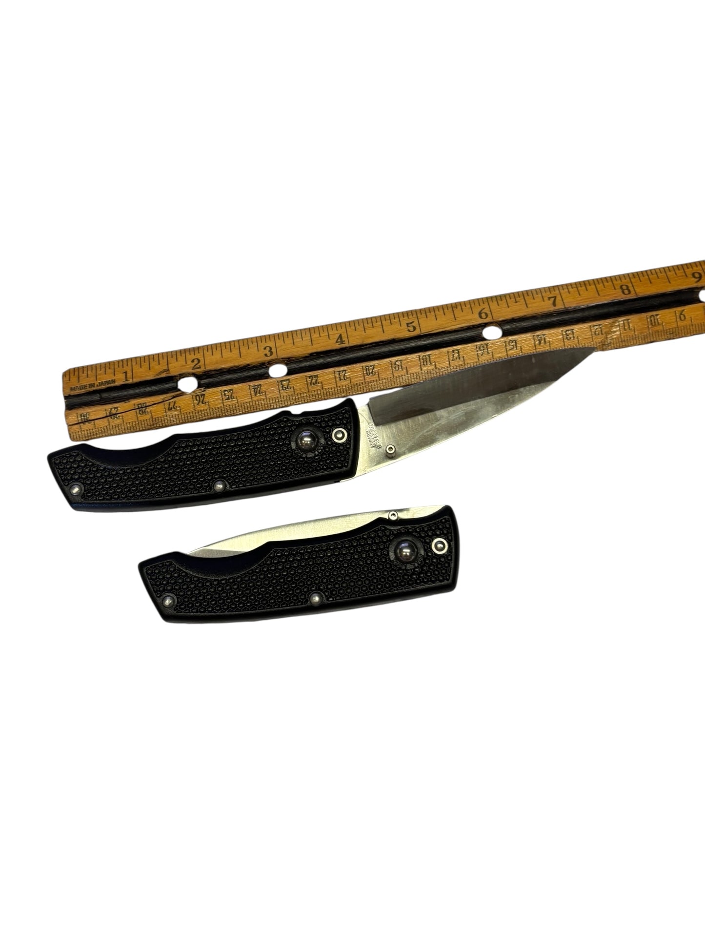 651 - Set of 2 Black Folding Plain Lockback |85|