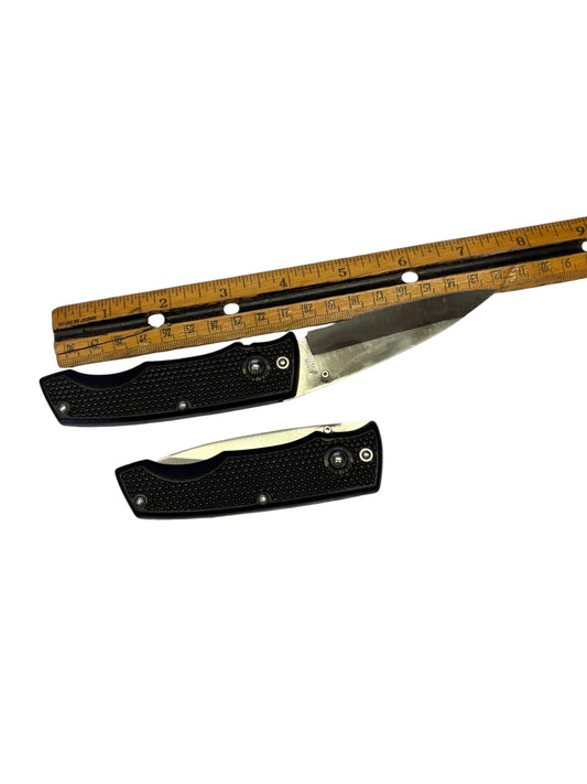651 - Set of 2 Black Folding Plain Lockback |85|