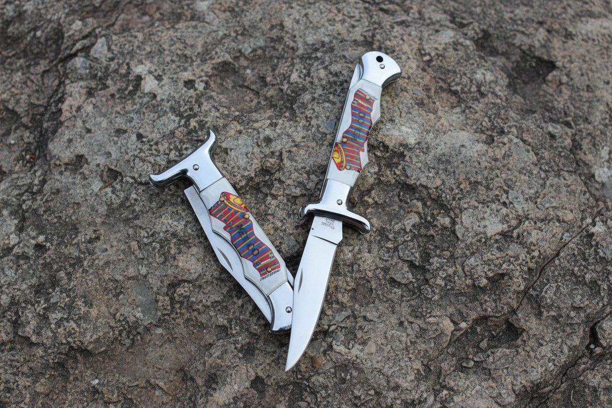 4408 - Set of Two 4.5" Closed Stainless Blade Mexico Knife |102||Store|