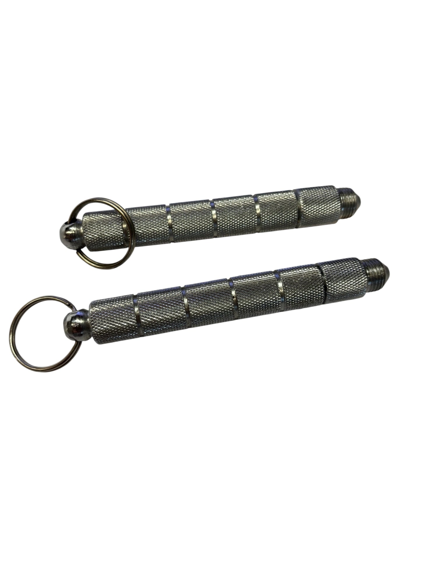 6452 - Set of Two 4.25 Inch Silver Kubaton with Knife |86|
