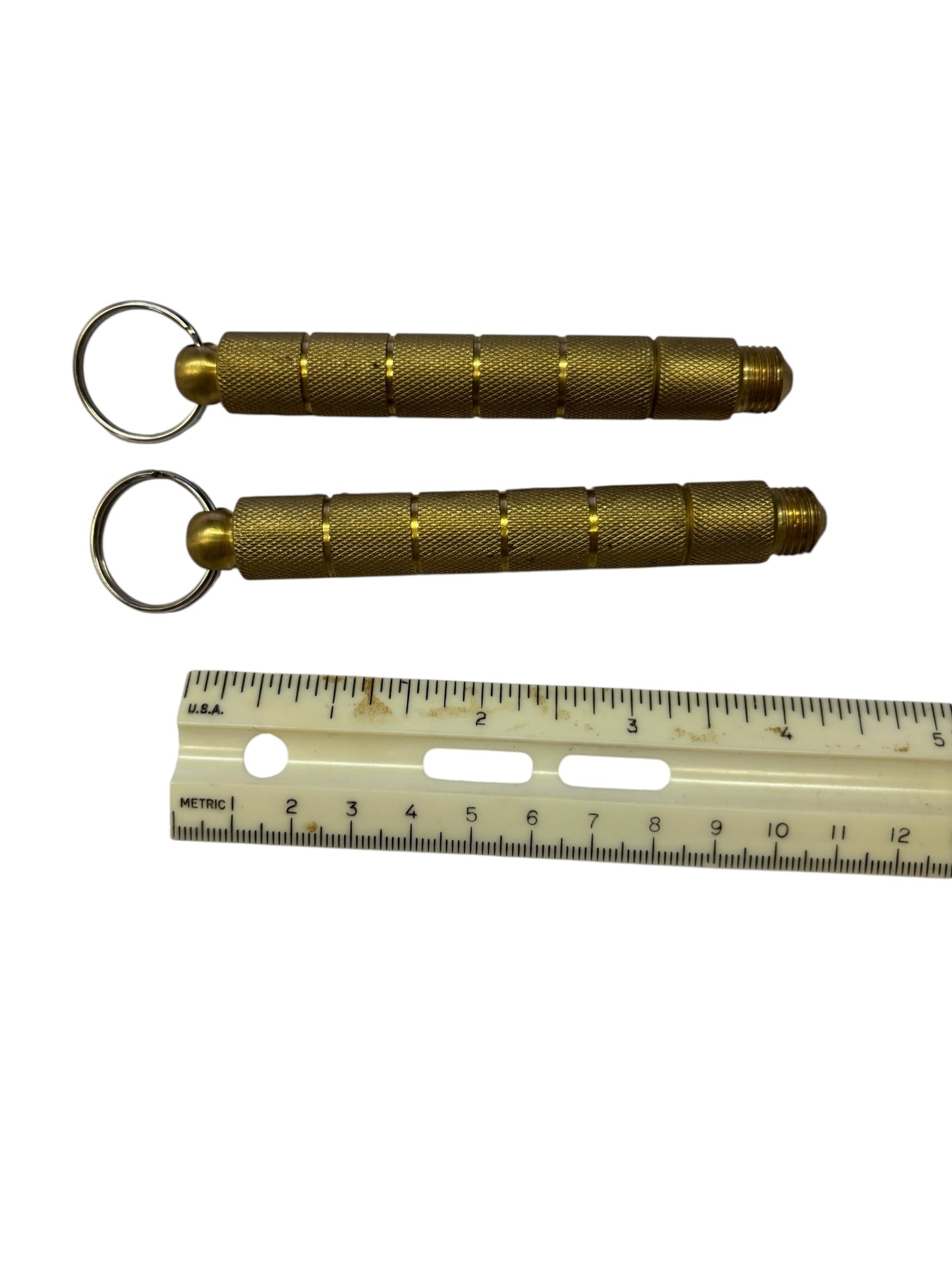 4435 - Set of Two Kubaton 4.5" w/ Knife Gold |86|