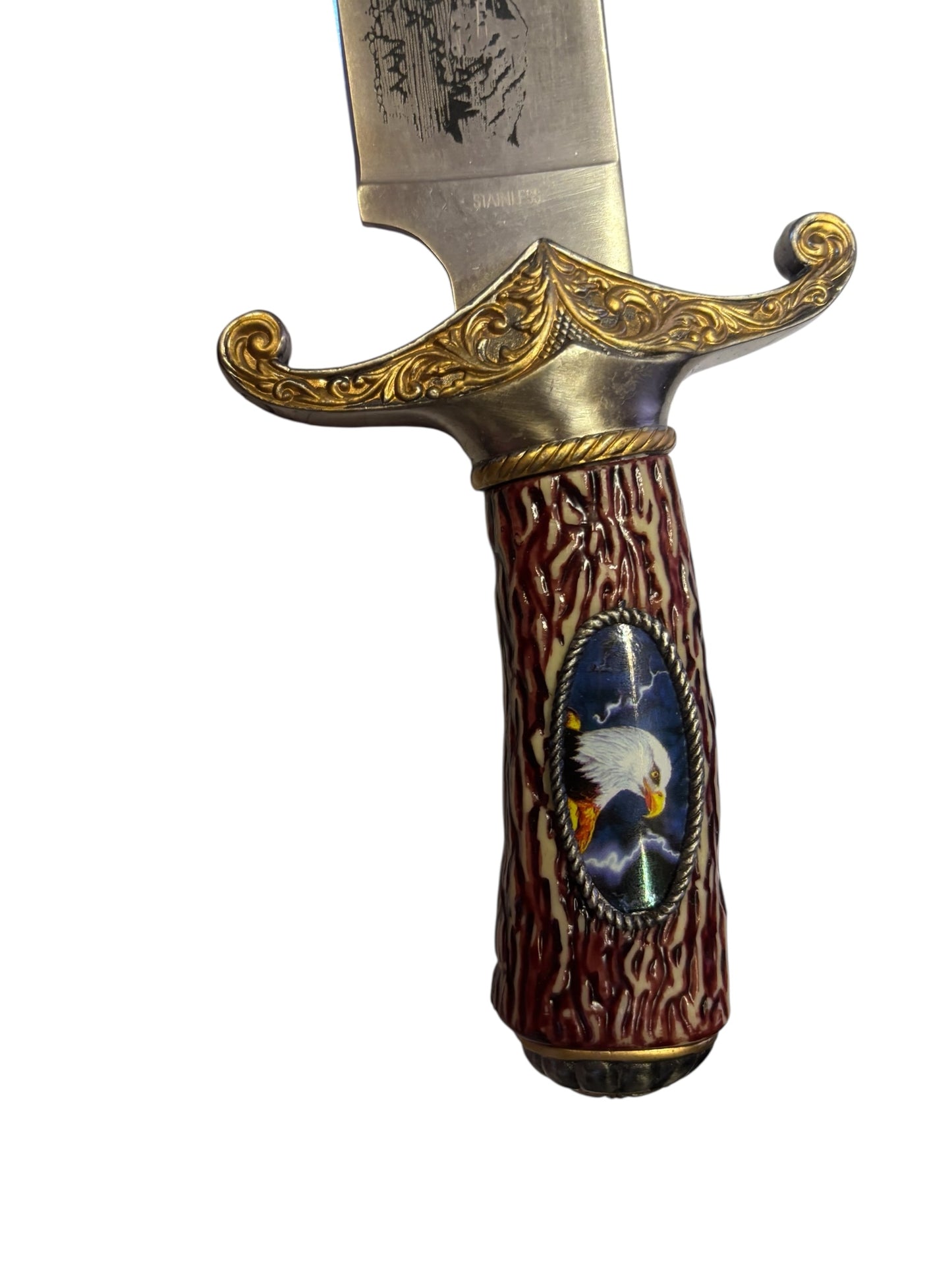 8787 - Knife Eagle Bowie 11.5" w/ Sheath Stainless Blade |93|Store|