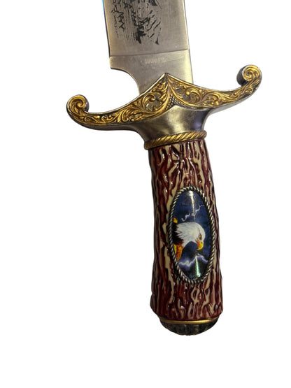 8787 - Knife Eagle Bowie 11.5" w/ Sheath Stainless Blade |93|Store|