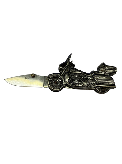 12317 - 6" Open Stainless Blade Motorcycle Gift Knife |81|Store|