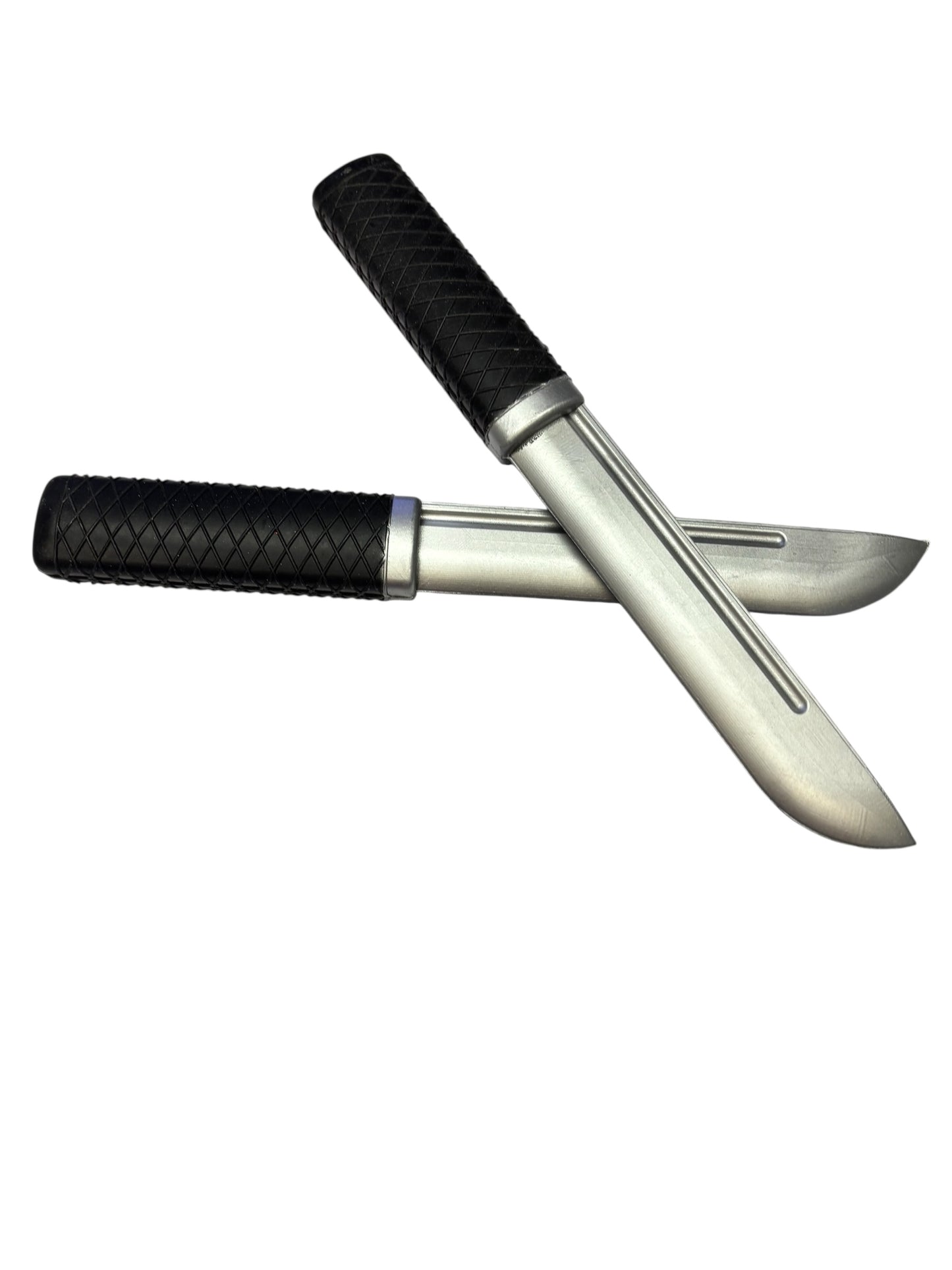 2347 - Set of 2 - 9 " Training Rubber Knife Straight Old Style |97|