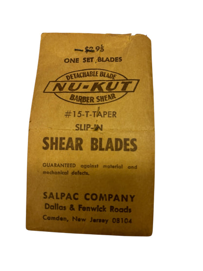 37651 - Nu-Kut Vintage 3" Shear Blades 15-T-Taper |BA-23|