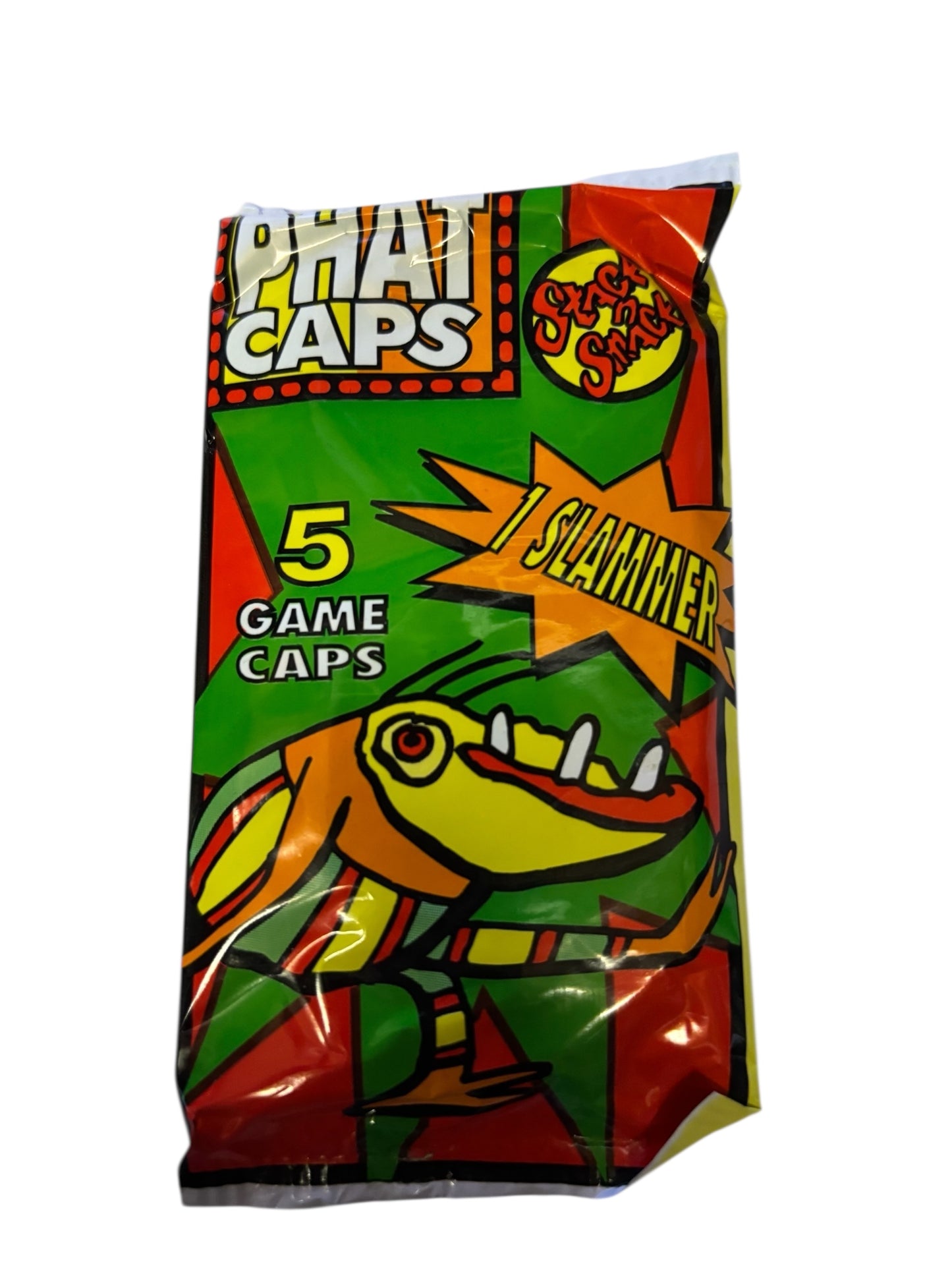 3017-Vintage 1995 Phat Caps Milk Caps Booster Packs Set of 6 - Sealed with Slammer |FR-14|