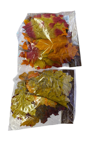 32915 - PACK OF 2 - 35 pc Assorted Fall Leaf Decor  70 PC TOTAL - |Pod 1-5|