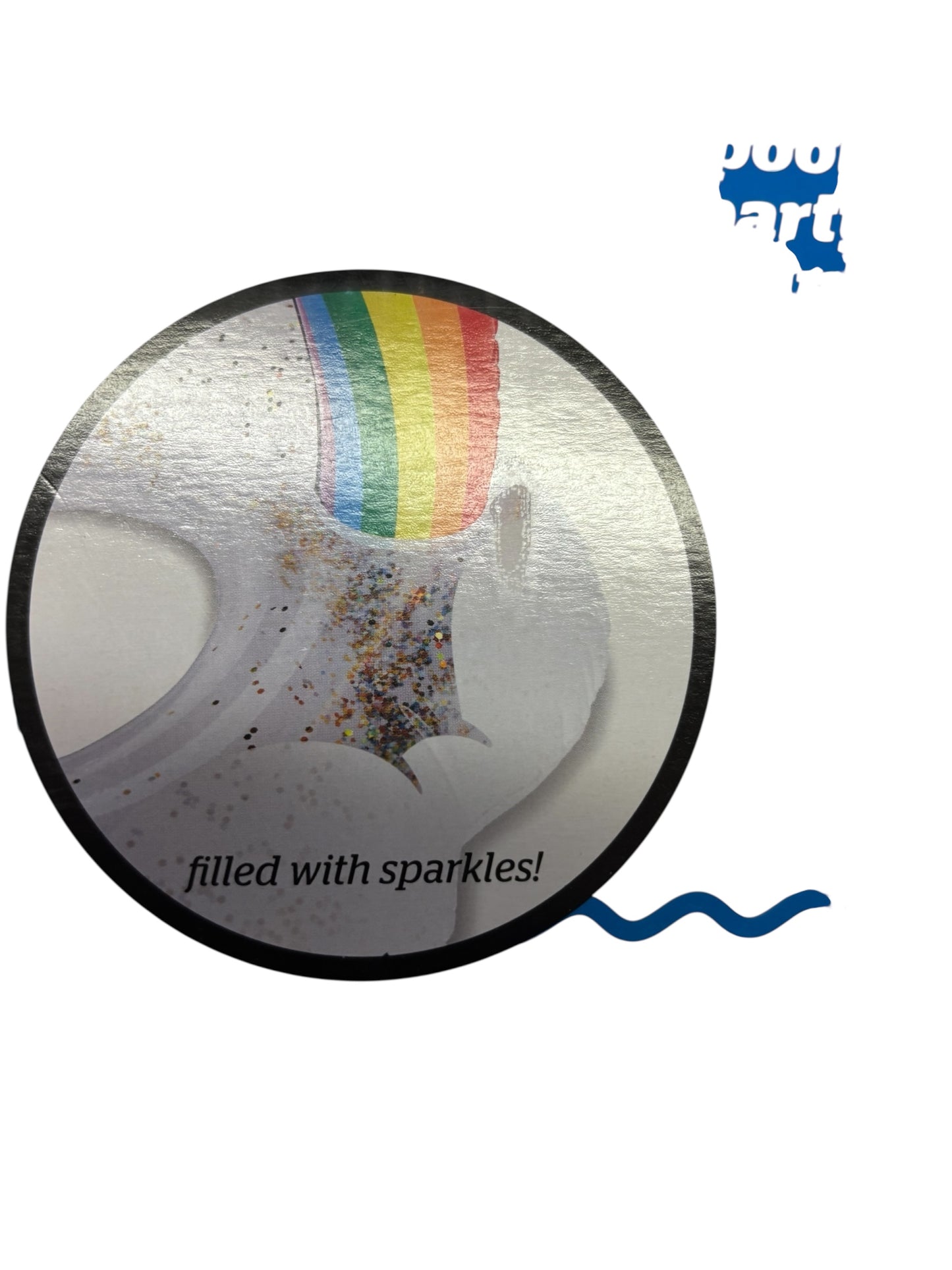 24378 - Rainbow Cloud Pool Float 47x48x40 Filled With Sparkles |TBD|