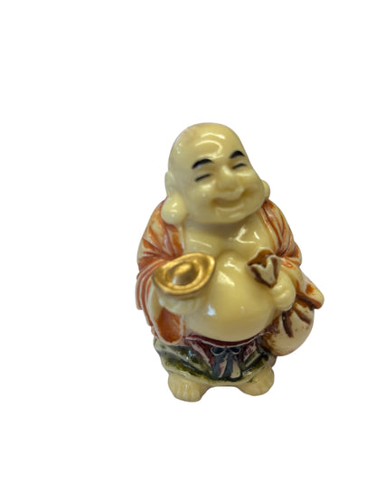 1599 - 3" Color Buddha - Ingot & Bag  |X-30|